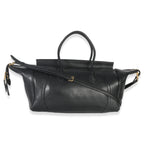 Black Supple Shiny Lambskin Medium New Luggage