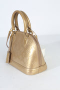 Louis Vuitton Gold Monogram Vernis Alma BB