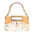 Louis Vuitton White Multicolore Monogram Canvas Judy MM