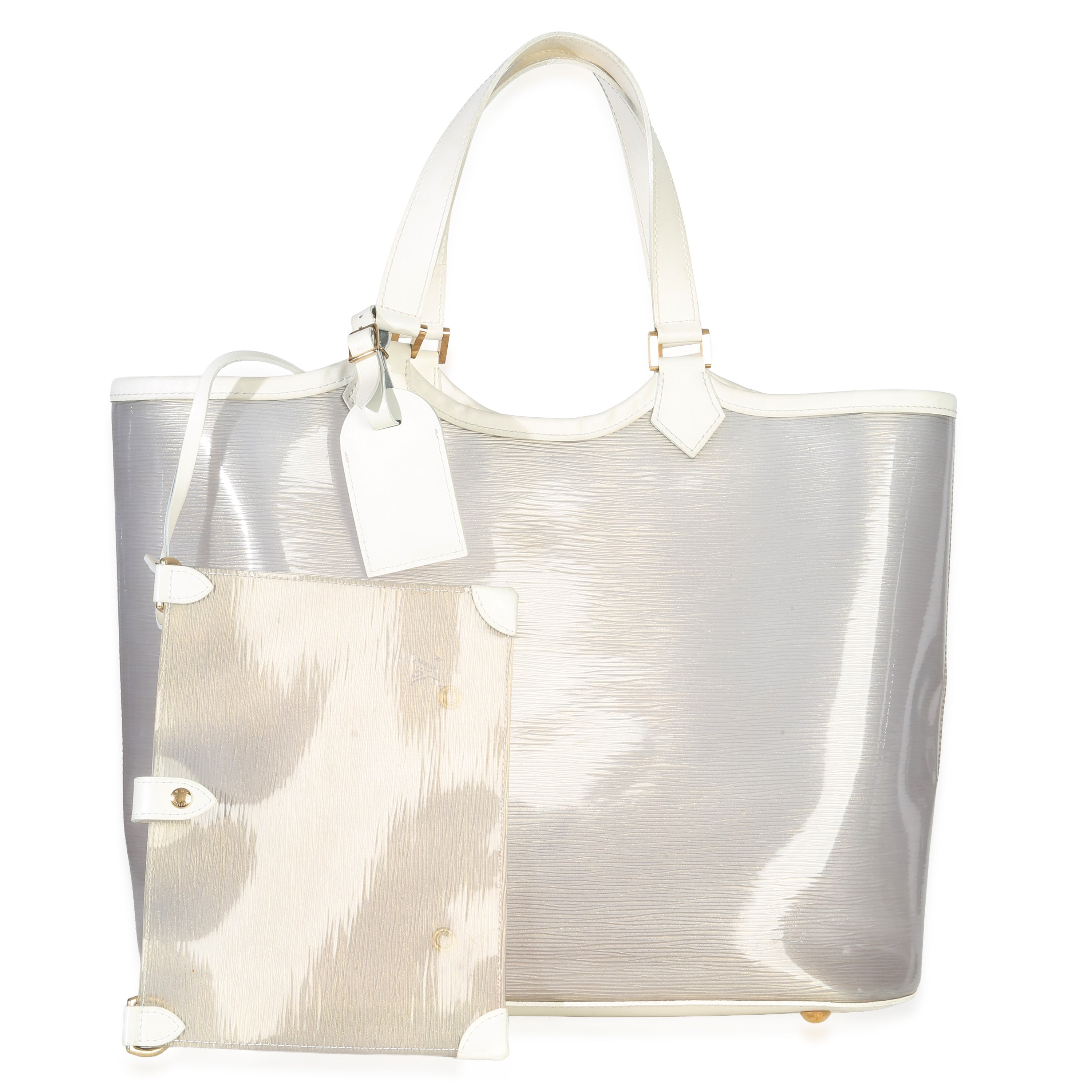 Louis Vuitton White Epi Plage Vinyl Lagoon Bay Tote
