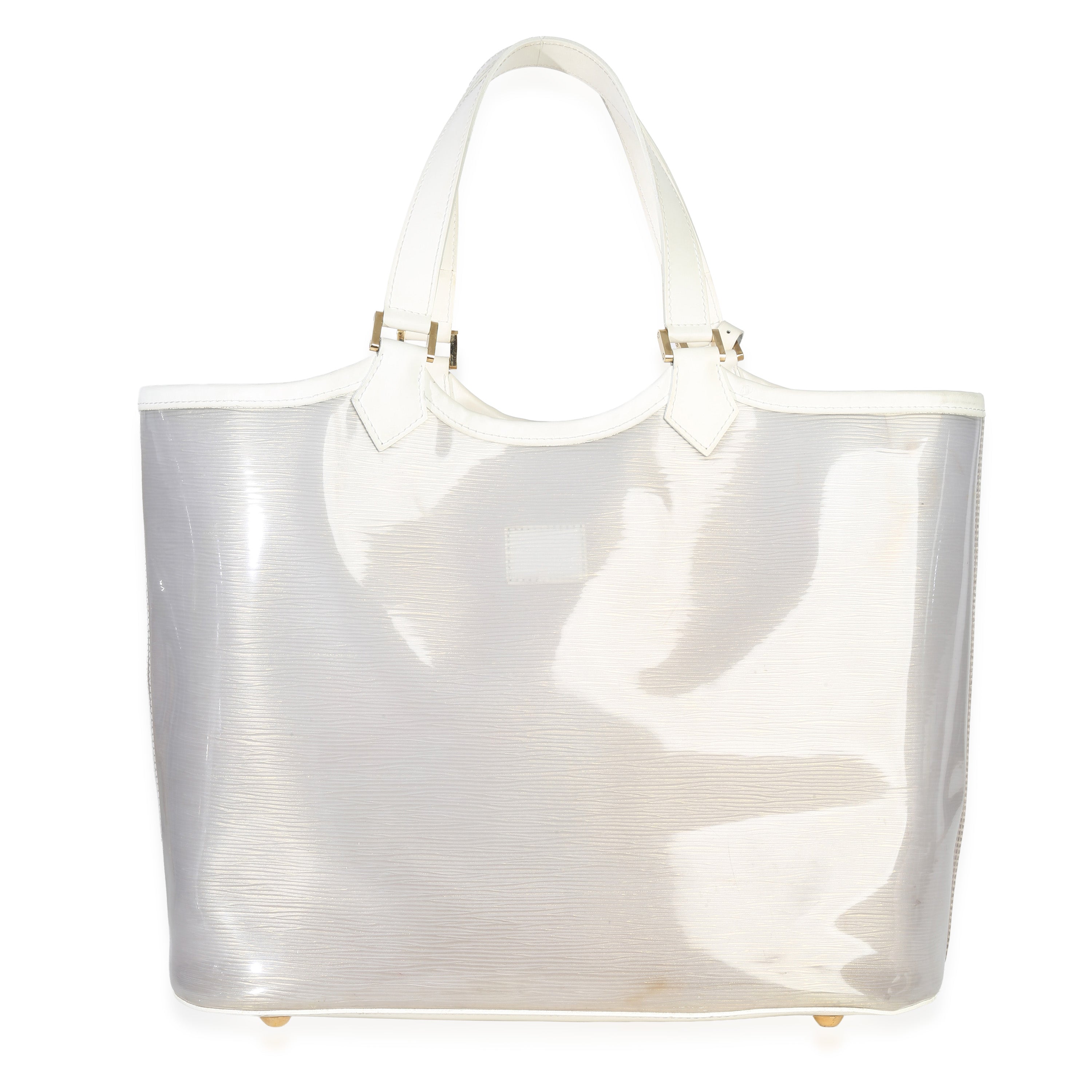 Louis Vuitton White Epi Plage Vinyl Lagoon Bay Tote