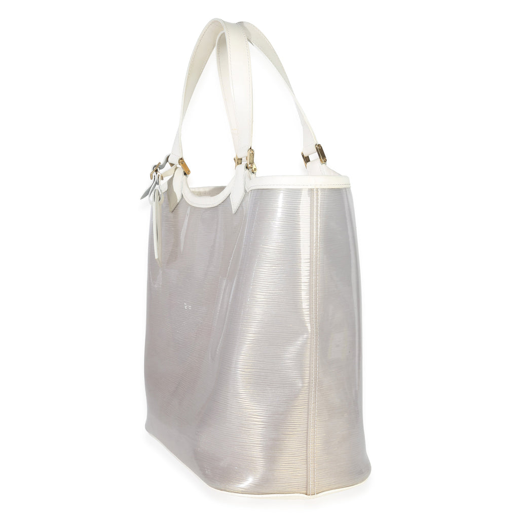Louis Vuitton White Epi Plage Vinyl Lagoon Bay Tote