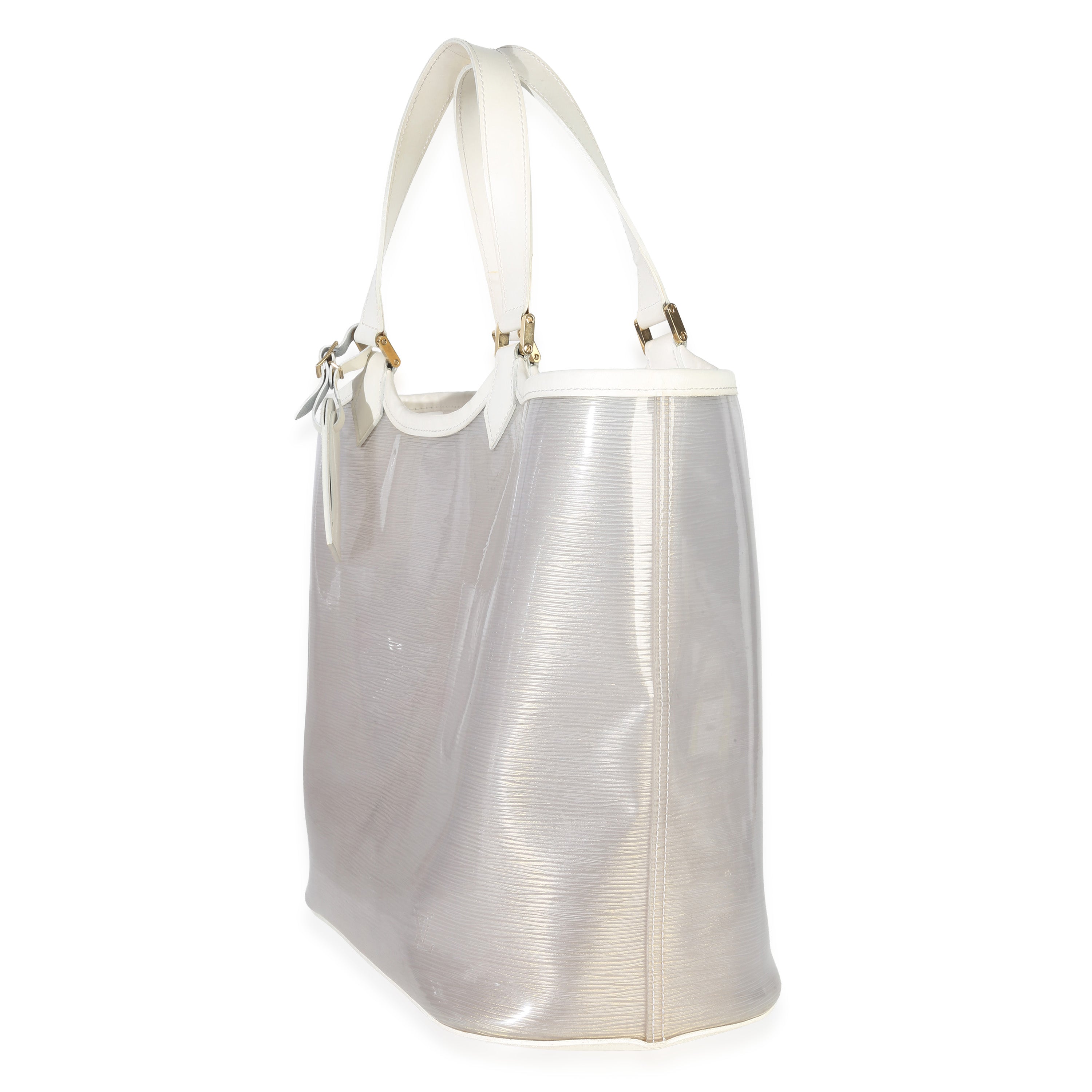 Louis Vuitton White Epi Plage Vinyl Lagoon Bay Tote