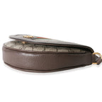 Gucci Beige GG Supreme Canvas Ophidia GG Curved Flap Bag