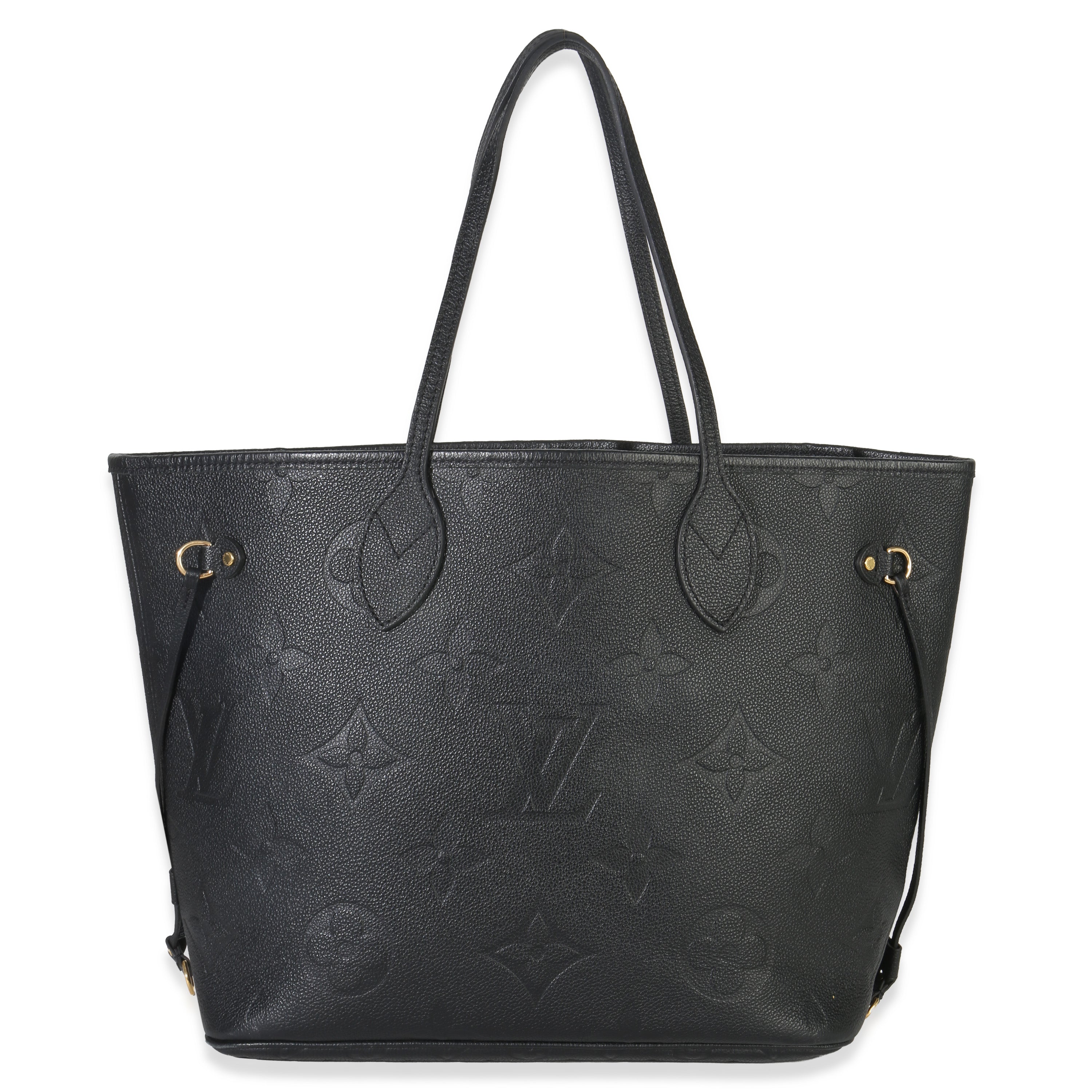 Louis Vuitton Black Giant Monogram Empreinte Neverfull MM