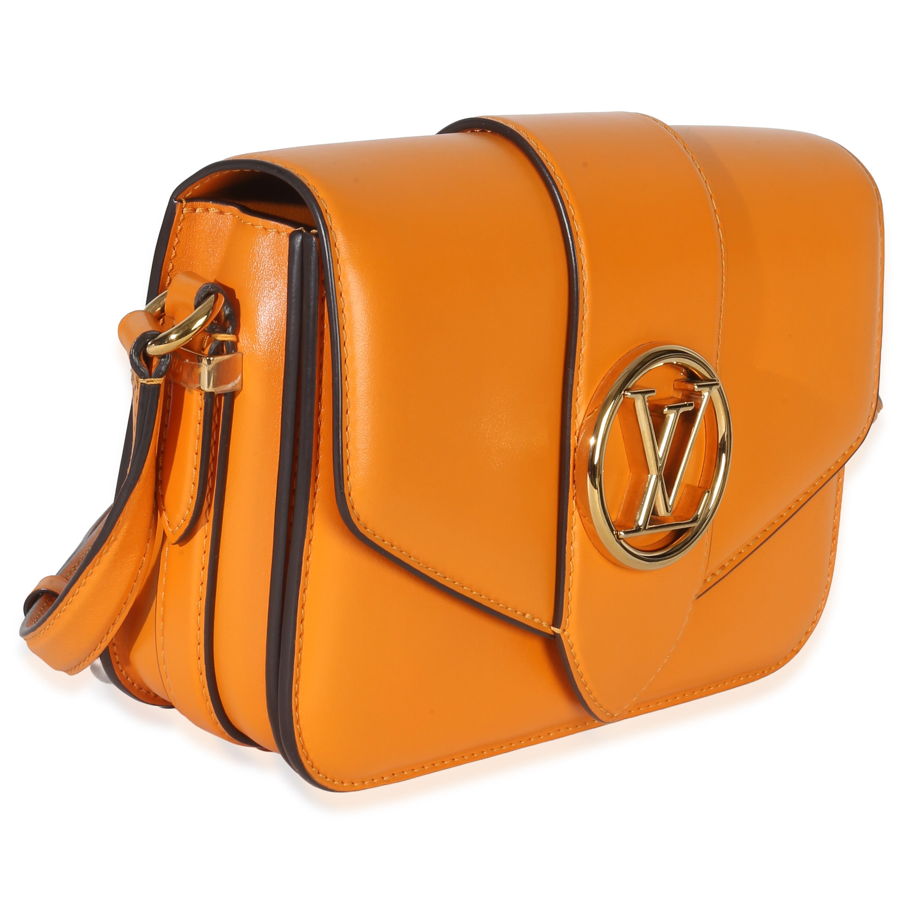 Louis Vuitton Summer Gold Smooth Calfskin LV Pont 9