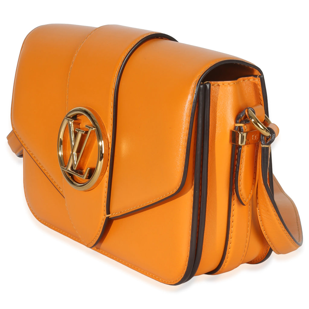 Louis Vuitton Summer Gold Smooth Calfskin LV Pont 9