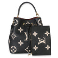 Louis Vuitton Black Beige Giant Monogram Empreinte NeoNoe MM