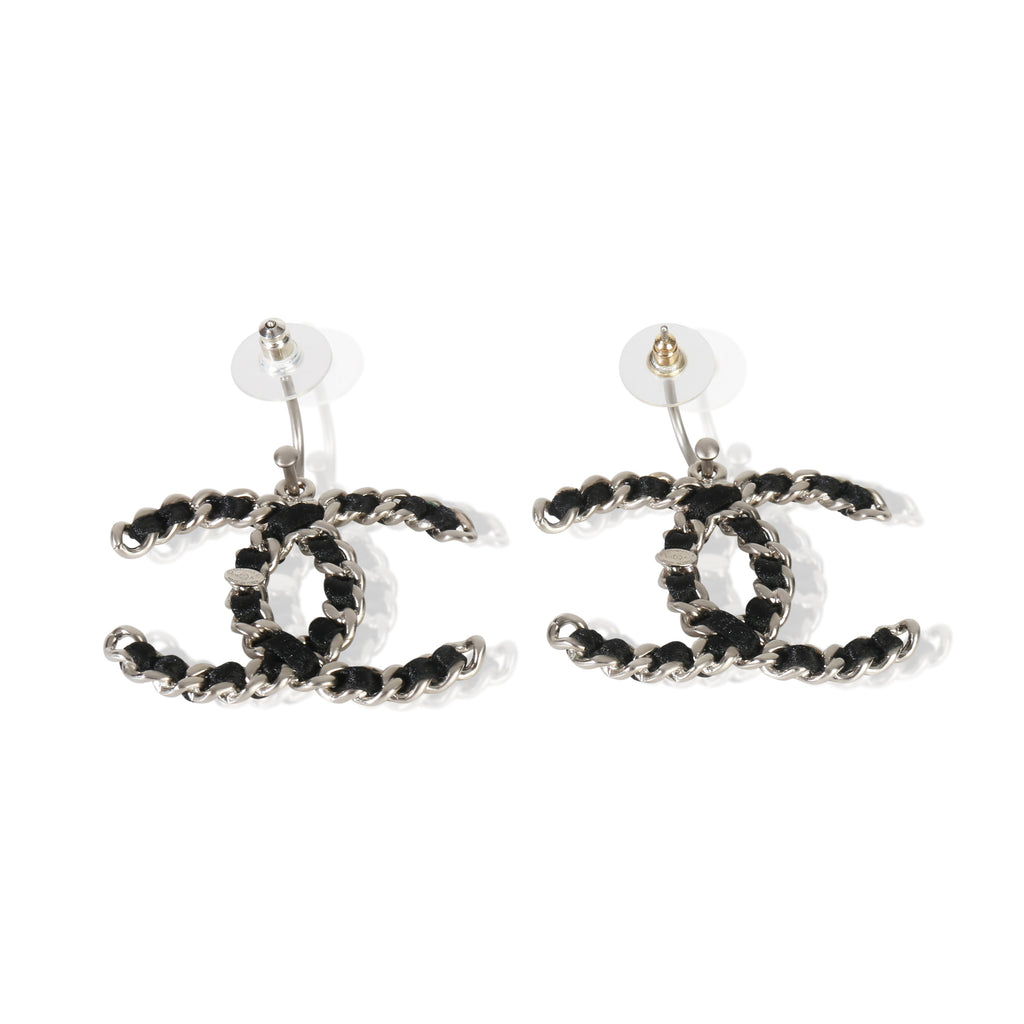 Chanel 2011 Leather CC Earrings