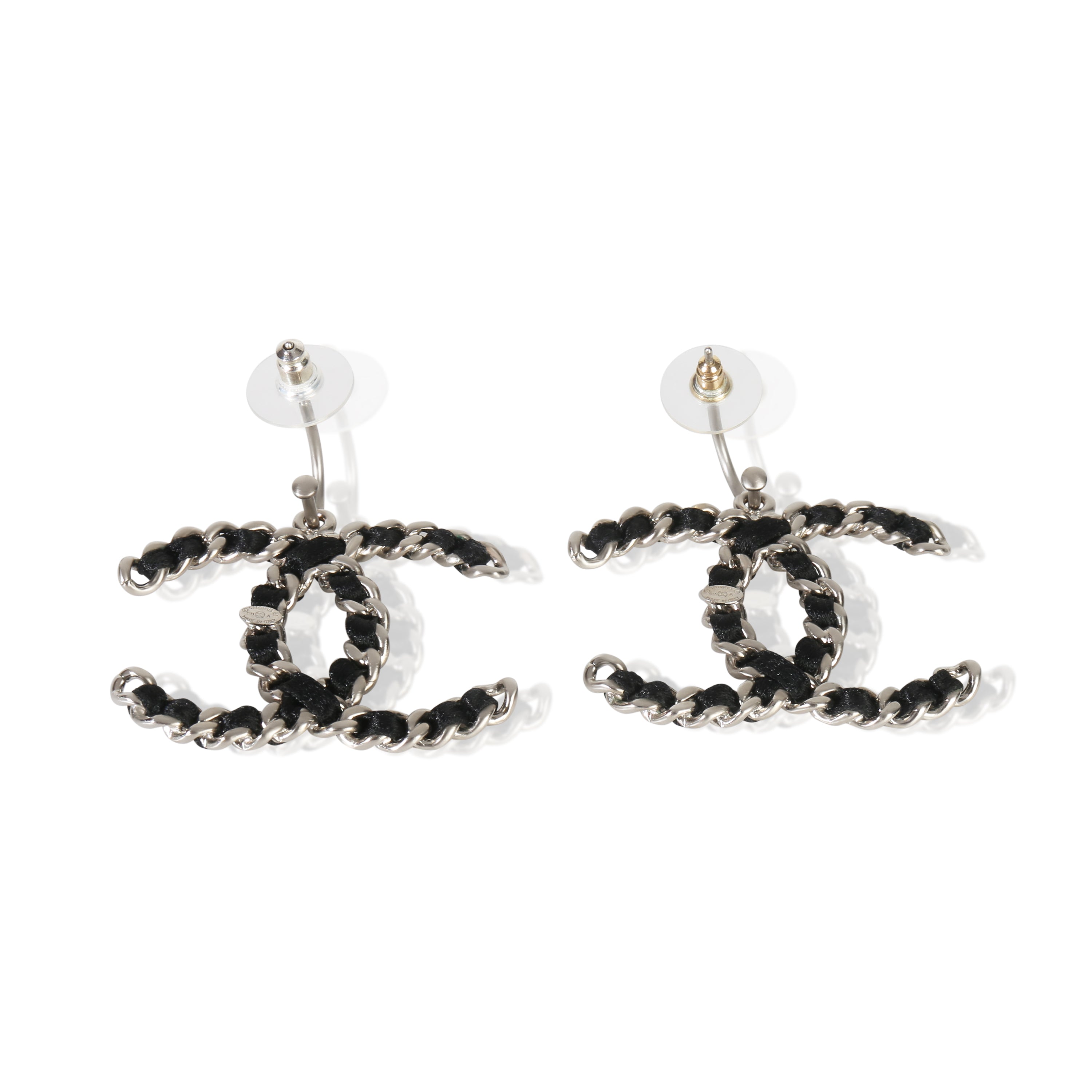 Chanel 2011 Leather CC Earrings