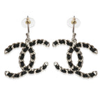 Chanel 2011 Leather CC Earrings