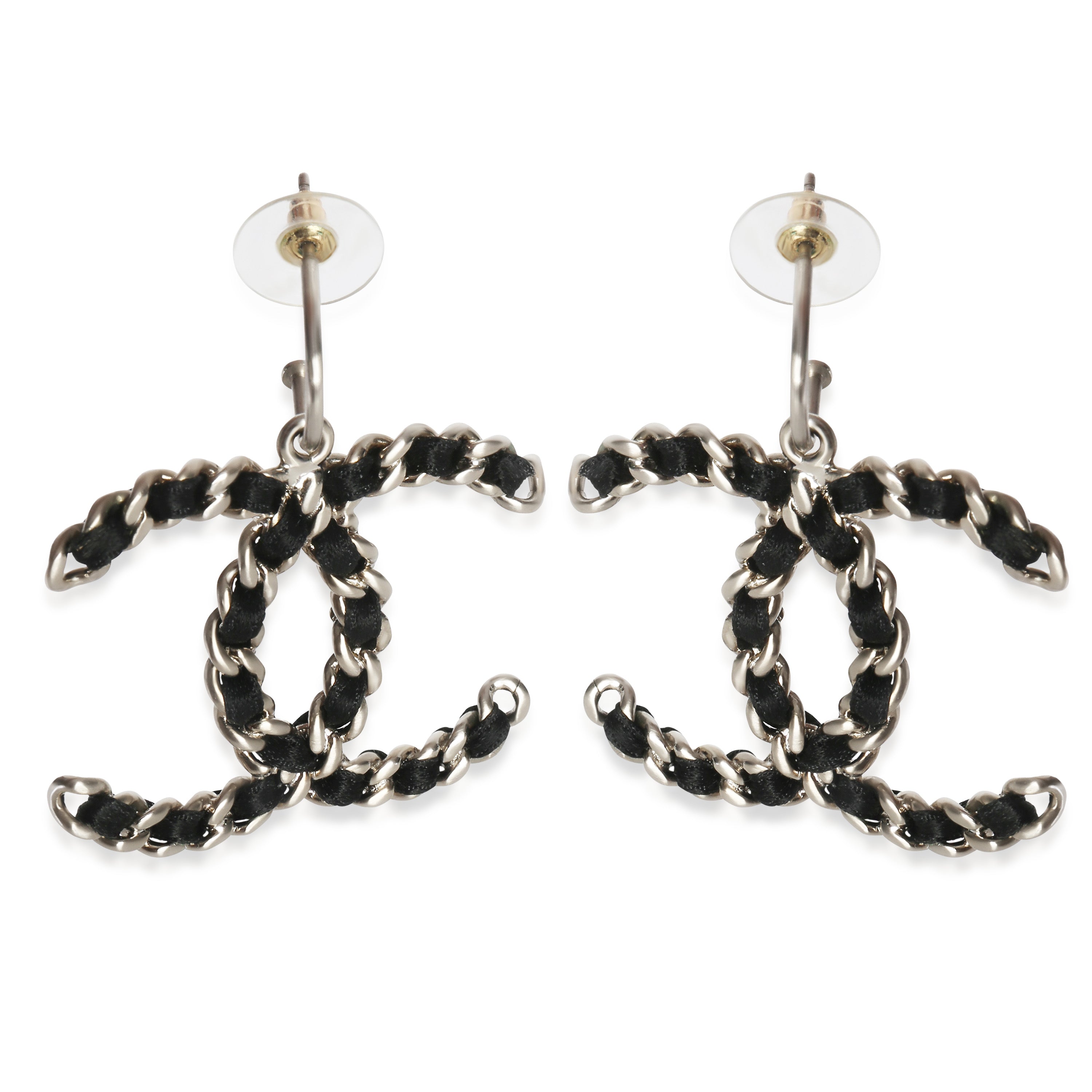 Chanel 2011 Leather CC Earrings