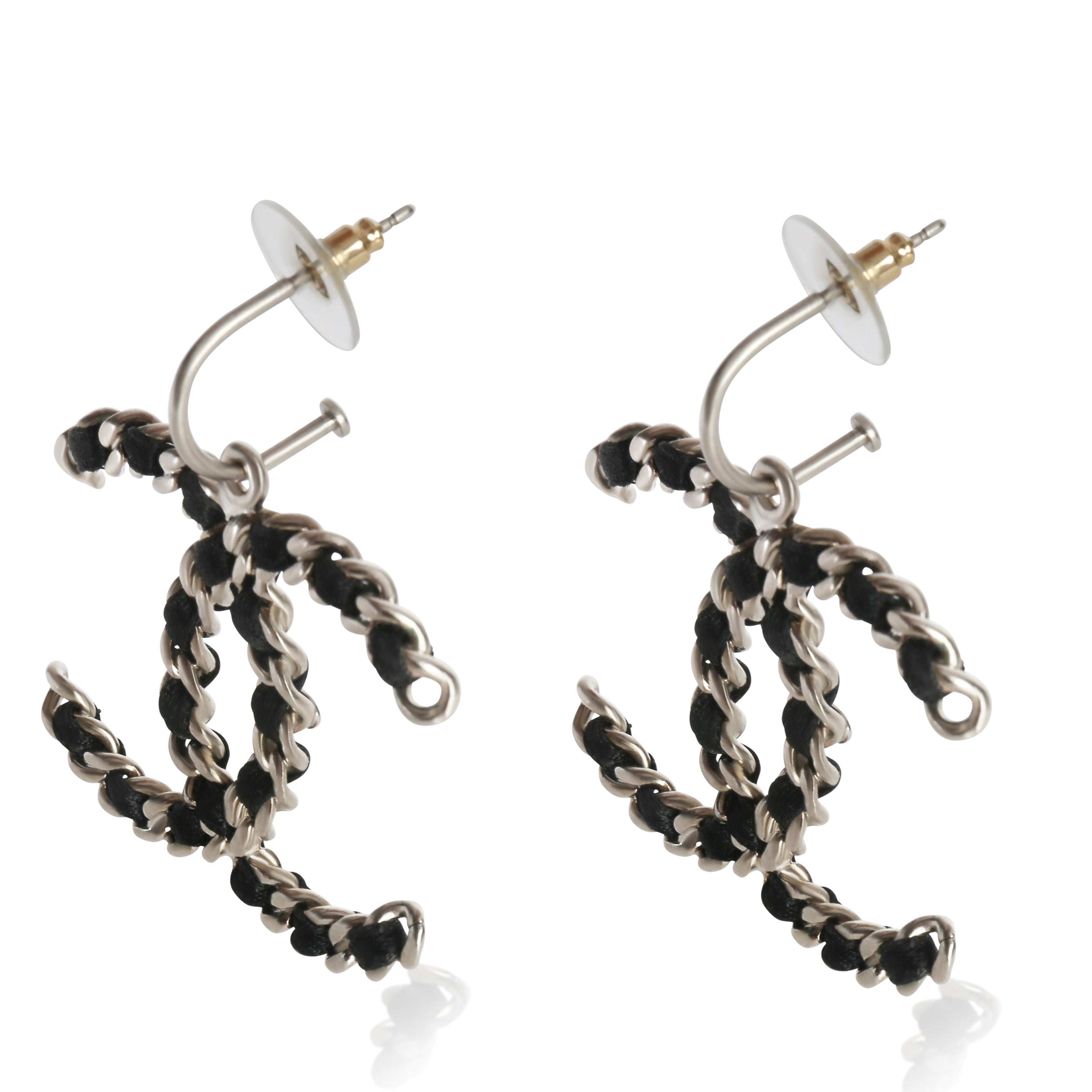 Chanel 2011 Leather CC Earrings