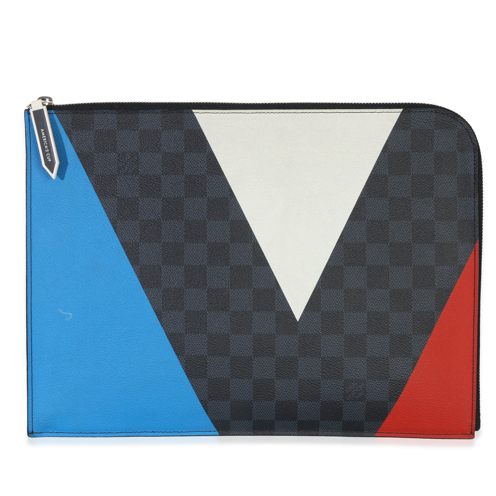 Louis Vuitton Damier Cobalt Americas Cup Porte Documents