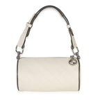 Gucci White Diagonal Quilted Calfskin Mini Blondie Barrel Bag
