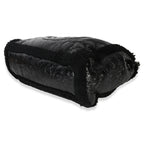 Gucci Black Patent Shearling Medium Soho Hobo