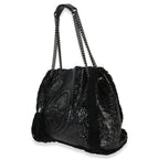 Gucci Black Patent Shearling Medium Soho Hobo