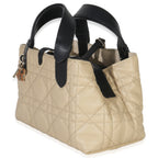 Christian Dior Rope Beige Black Calfskin Macrocannage Small Toujours