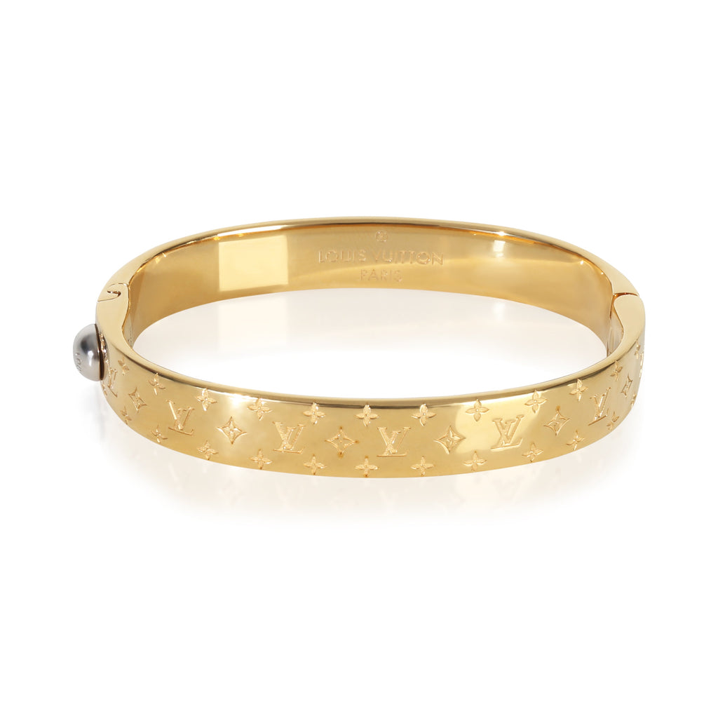 Louis Vuitton Gold-Plated  Nanogram Bracelet