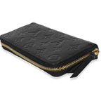 Louis Vuitton Black Monogram Empreinte Clemence Wallet