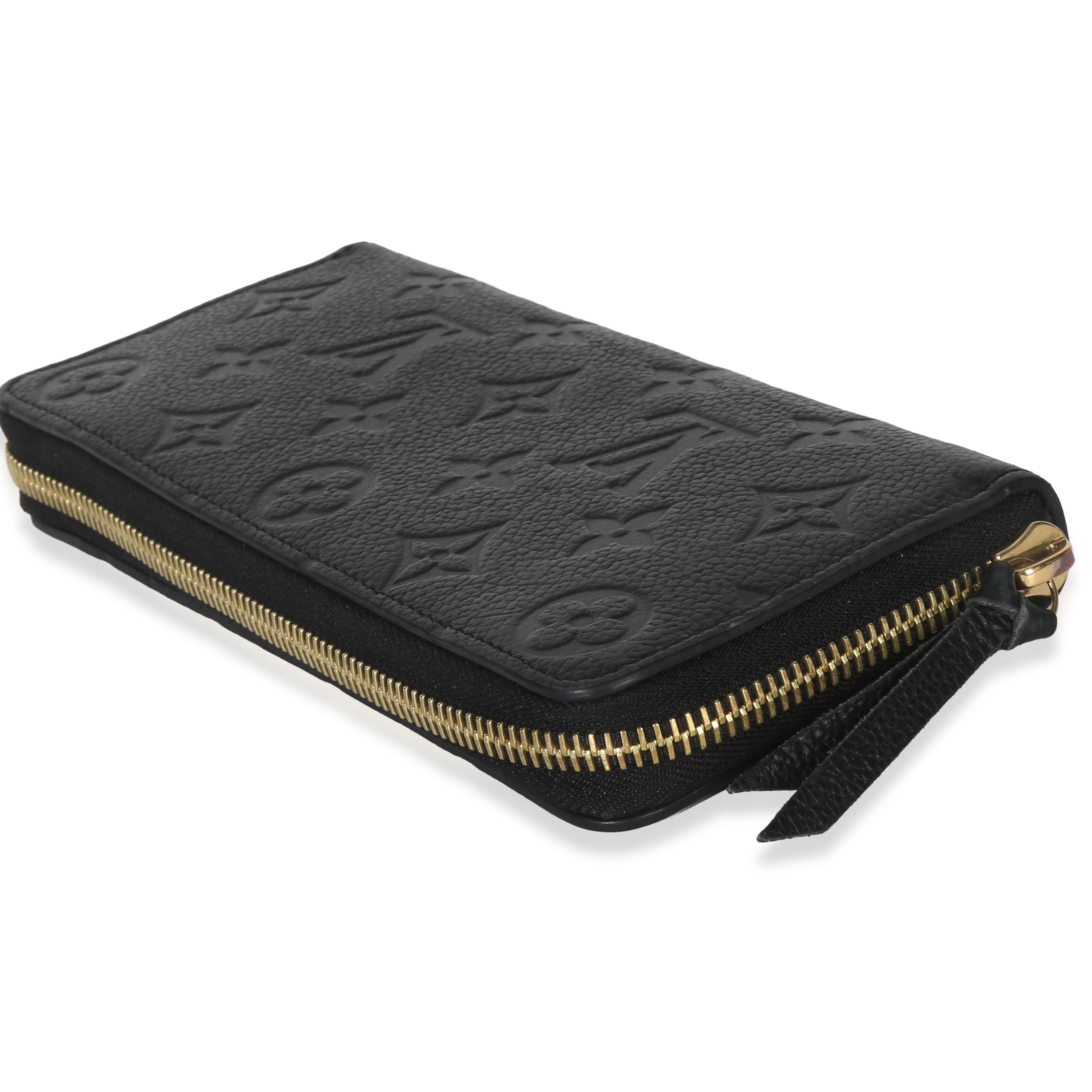 Louis Vuitton Black Monogram Empreinte Clemence Wallet