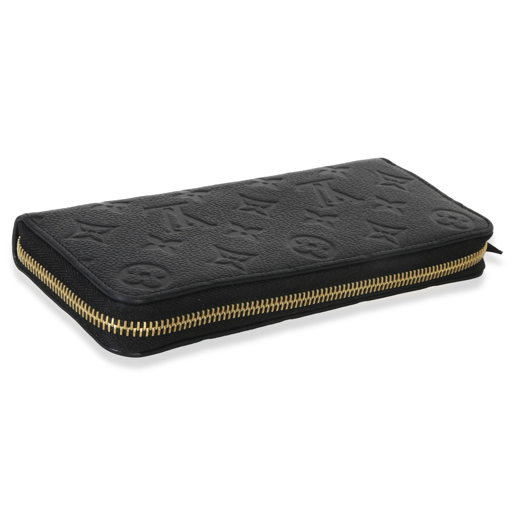 Louis Vuitton Black Monogram Empreinte Clemence Wallet