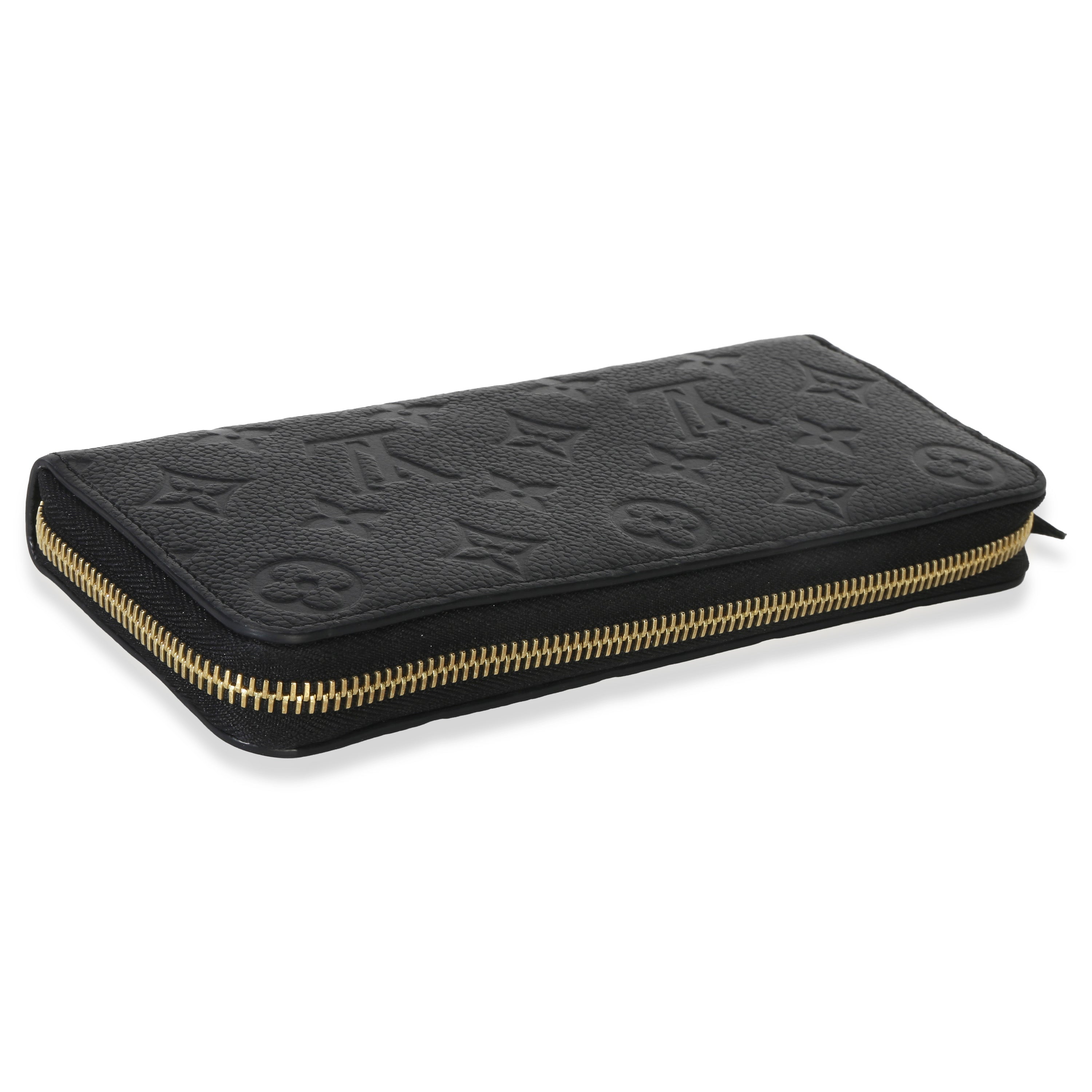 Louis Vuitton Black Monogram Empreinte Clemence Wallet