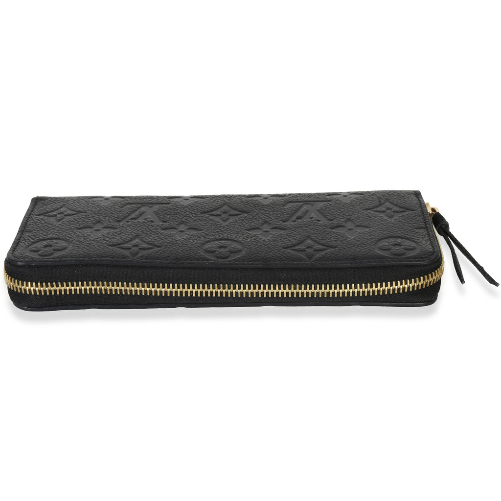 Louis Vuitton Black Monogram Empreinte Clemence Wallet