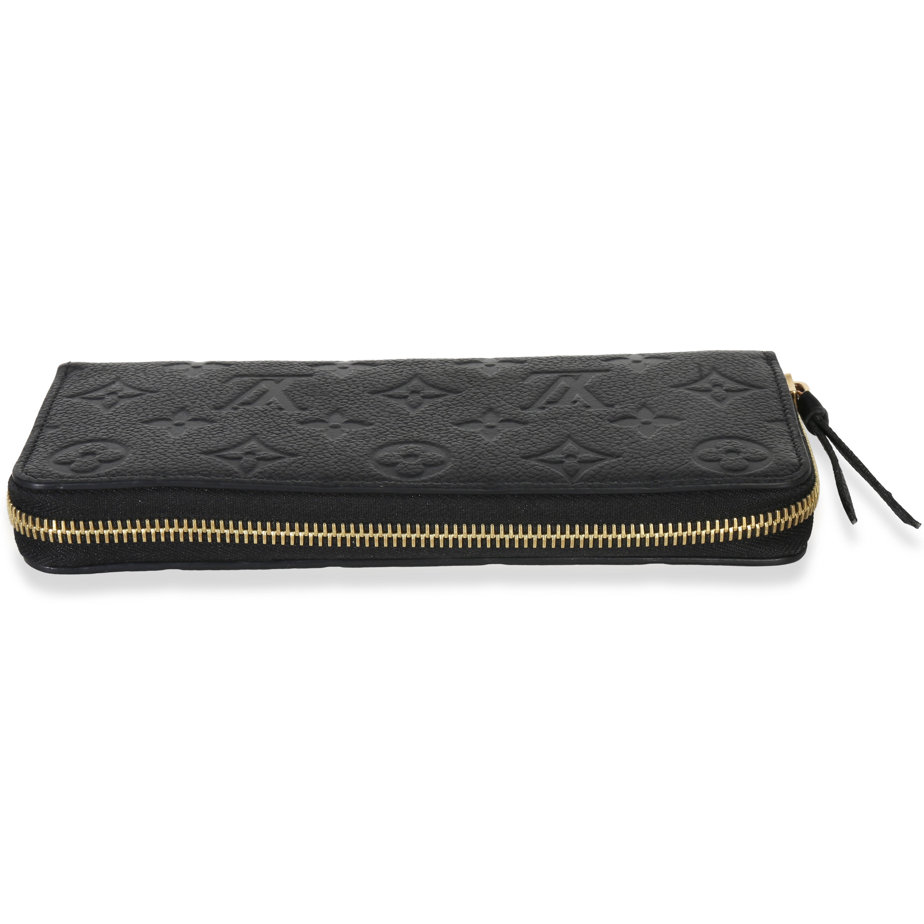 Louis Vuitton Black Monogram Empreinte Clemence Wallet