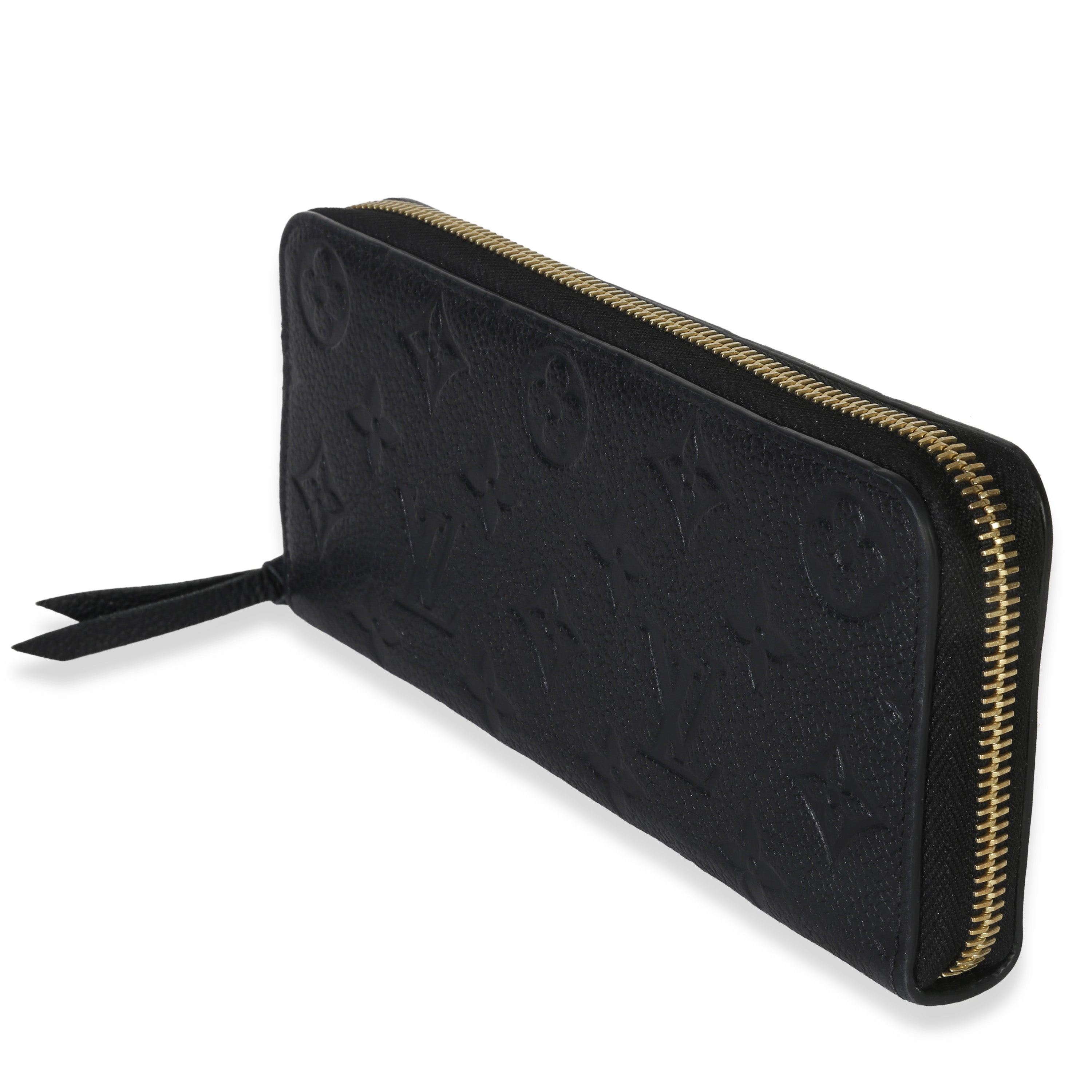 Louis Vuitton Black Monogram Empreinte Clemence Wallet