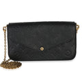 Louis Vuitton Black Monogram Empreinte Felicie Pochette