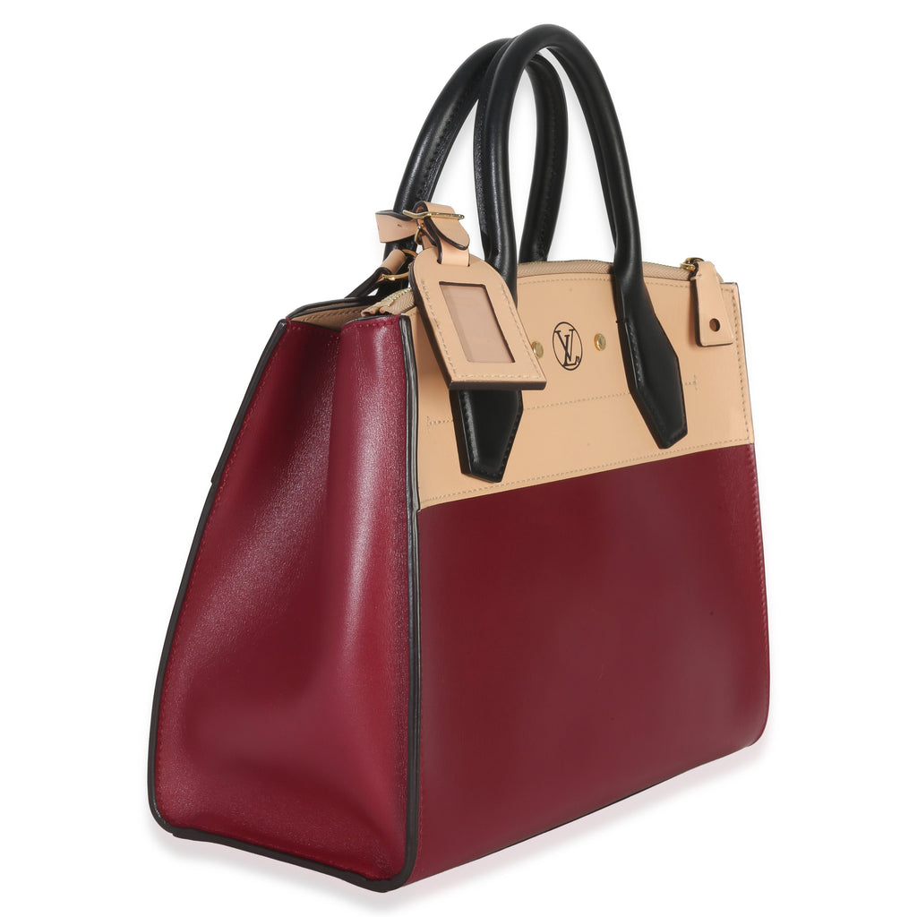 Louis Vuitton Beige Bordeaux Calfskin City Steamer PM