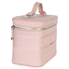 Christian Dior Pink Canvas Embroidered Cannage DiorTravel Vanity Case