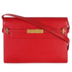 Saint Laurent Red Calfskin Medium Manhattan Shoulder Bag