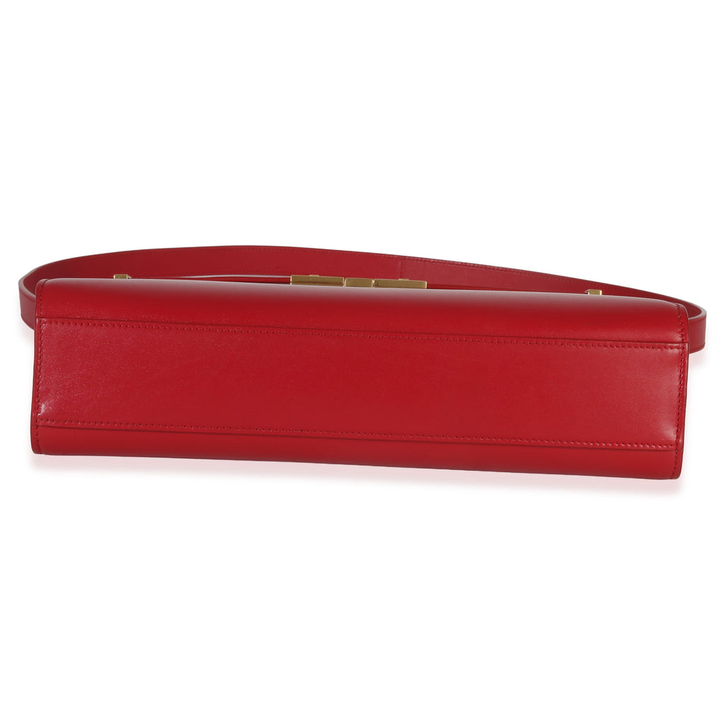 Saint Laurent Red Calfskin Medium Manhattan Shoulder Bag