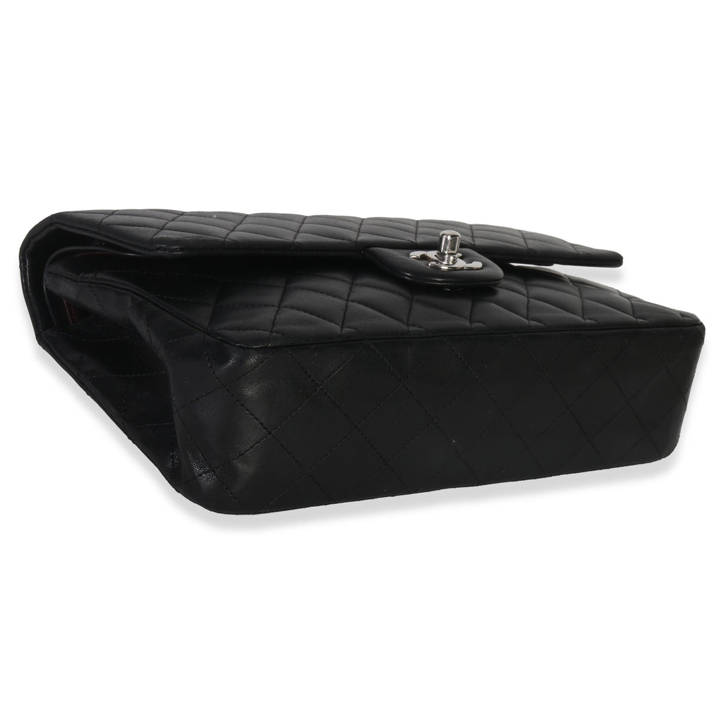 Chanel Black Quilted Lambskin Medium Classic Double Flap Bag