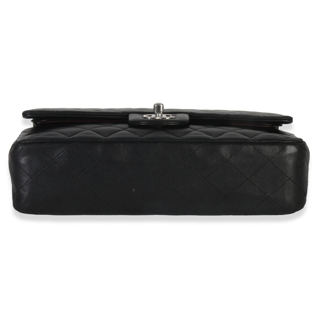 Chanel Black Quilted Lambskin Medium Classic Double Flap Bag