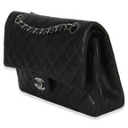 Chanel Black Quilted Lambskin Medium Classic Double Flap Bag