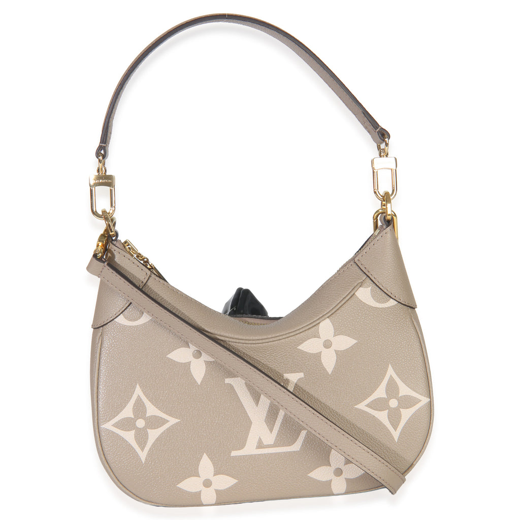 Louis Vuitton Tourterelle Creme Empreinte Monogram Giant Bagatelle NM