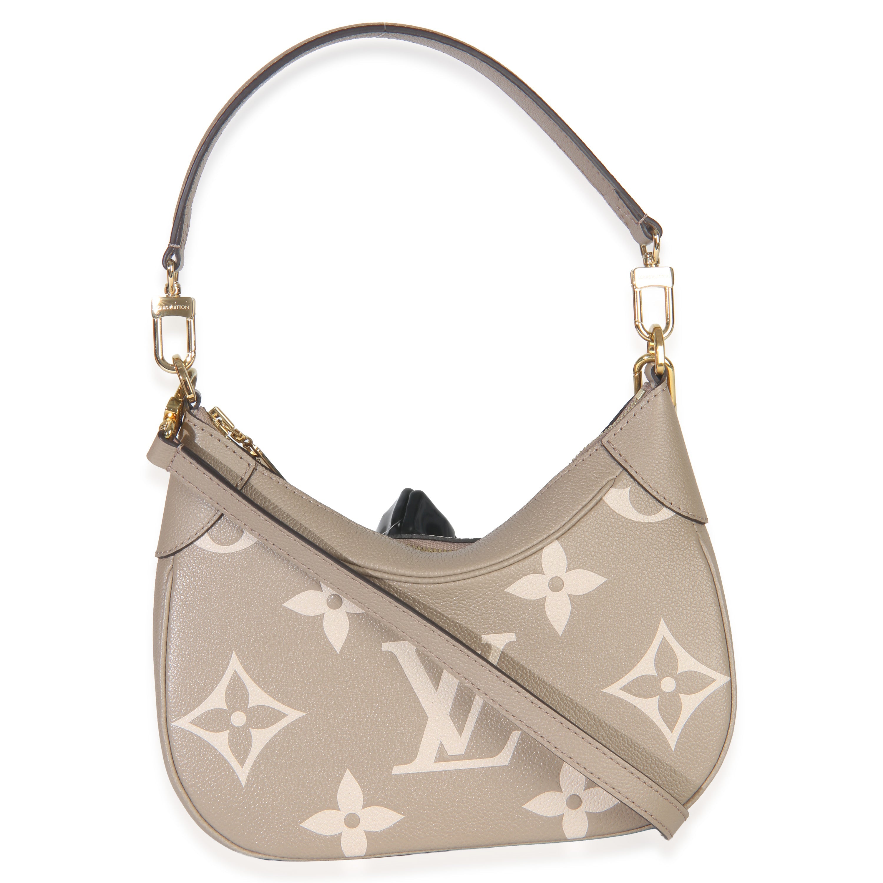 Louis Vuitton Tourterelle Creme Empreinte Monogram Giant Bagatelle NM