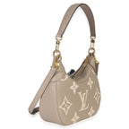Louis Vuitton Tourterelle Creme Empreinte Monogram Giant Bagatelle NM