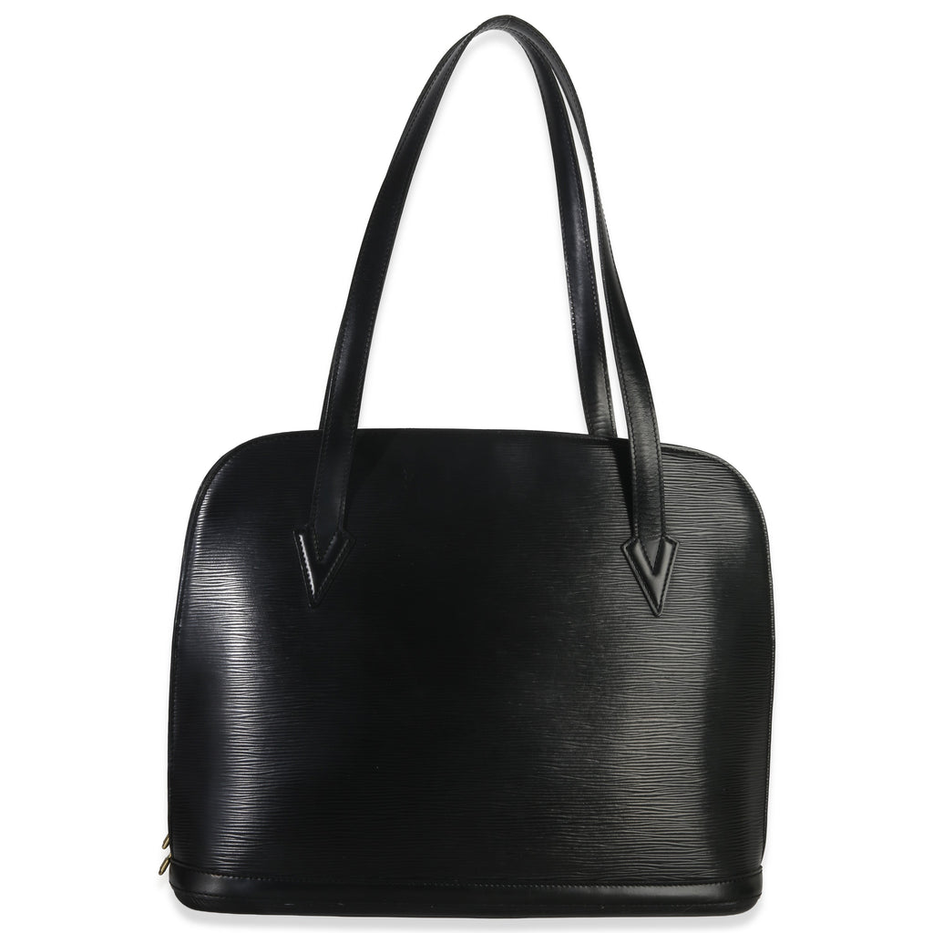 Louis Vuitton Vintage Black Epi Leather Lussac Tote GM