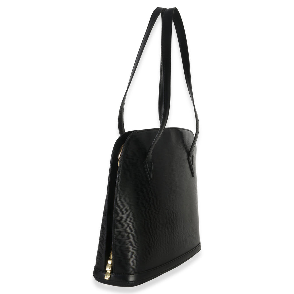 Louis Vuitton Vintage Black Epi Leather Lussac Tote GM