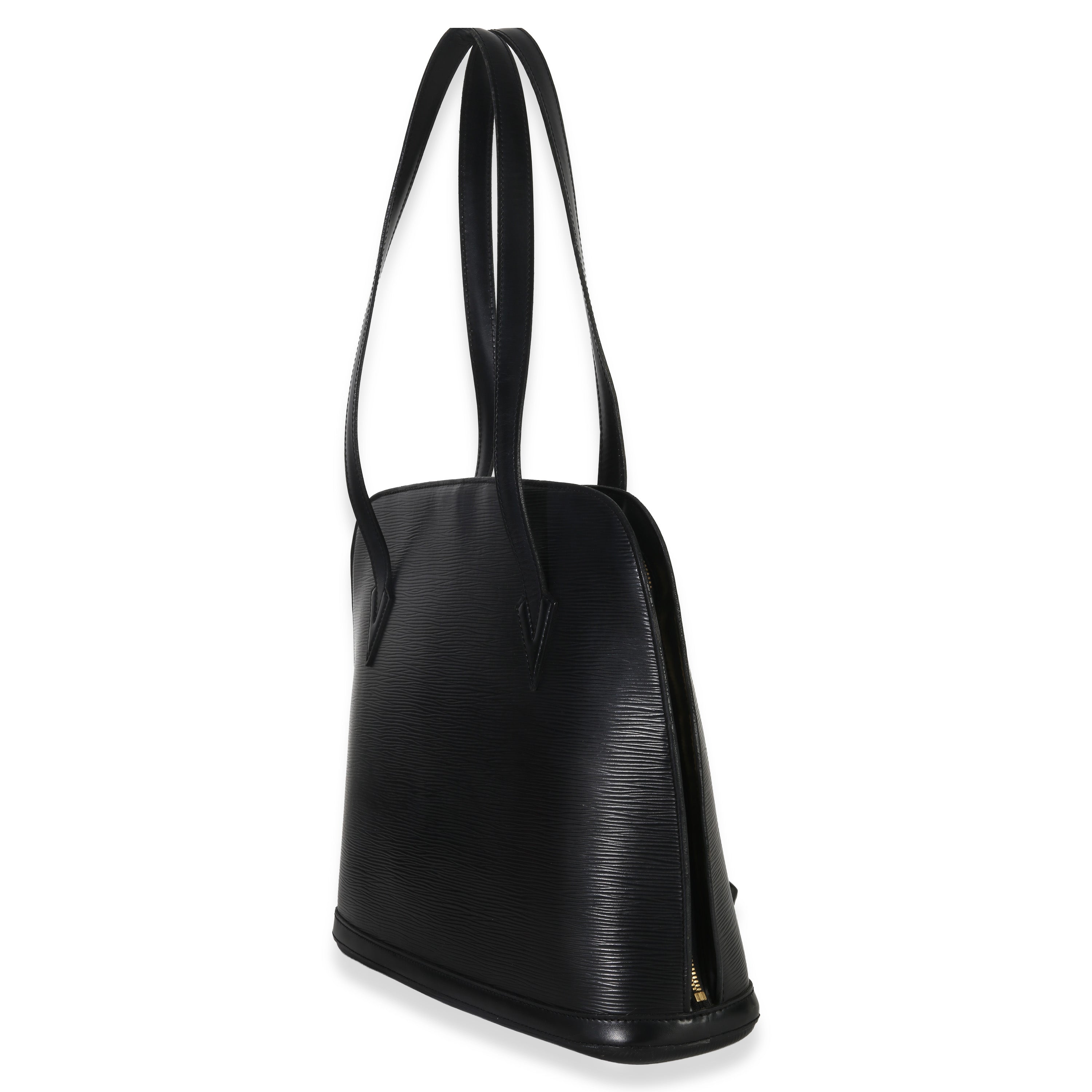 Louis Vuitton Vintage Black Epi Leather Lussac Tote GM