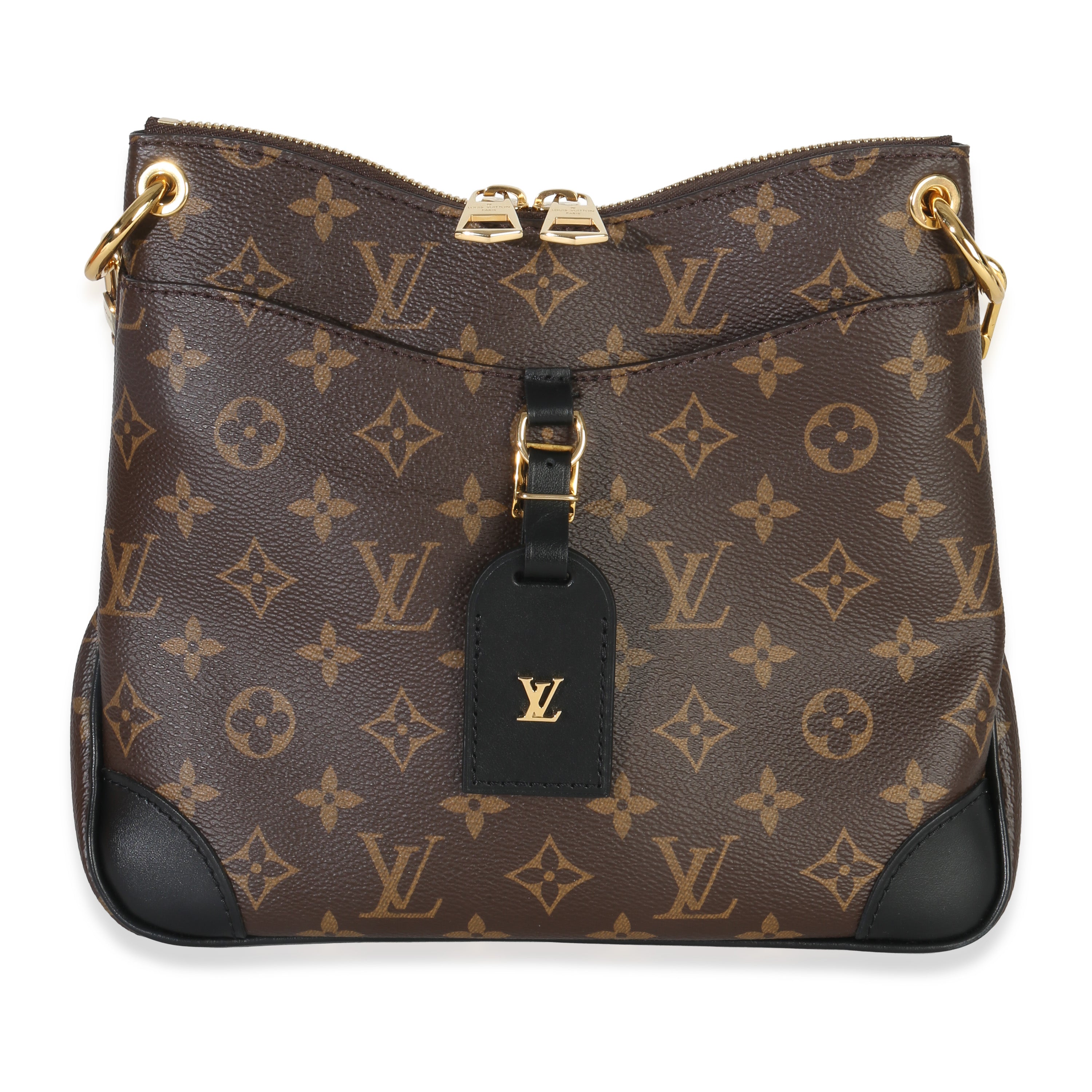 Louis Vuitton Black Monogram Canvas Odeon PM NM