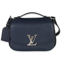 Louis Vuitton Navy Grained Calfskin Neo Vivienne Shoulder Bag