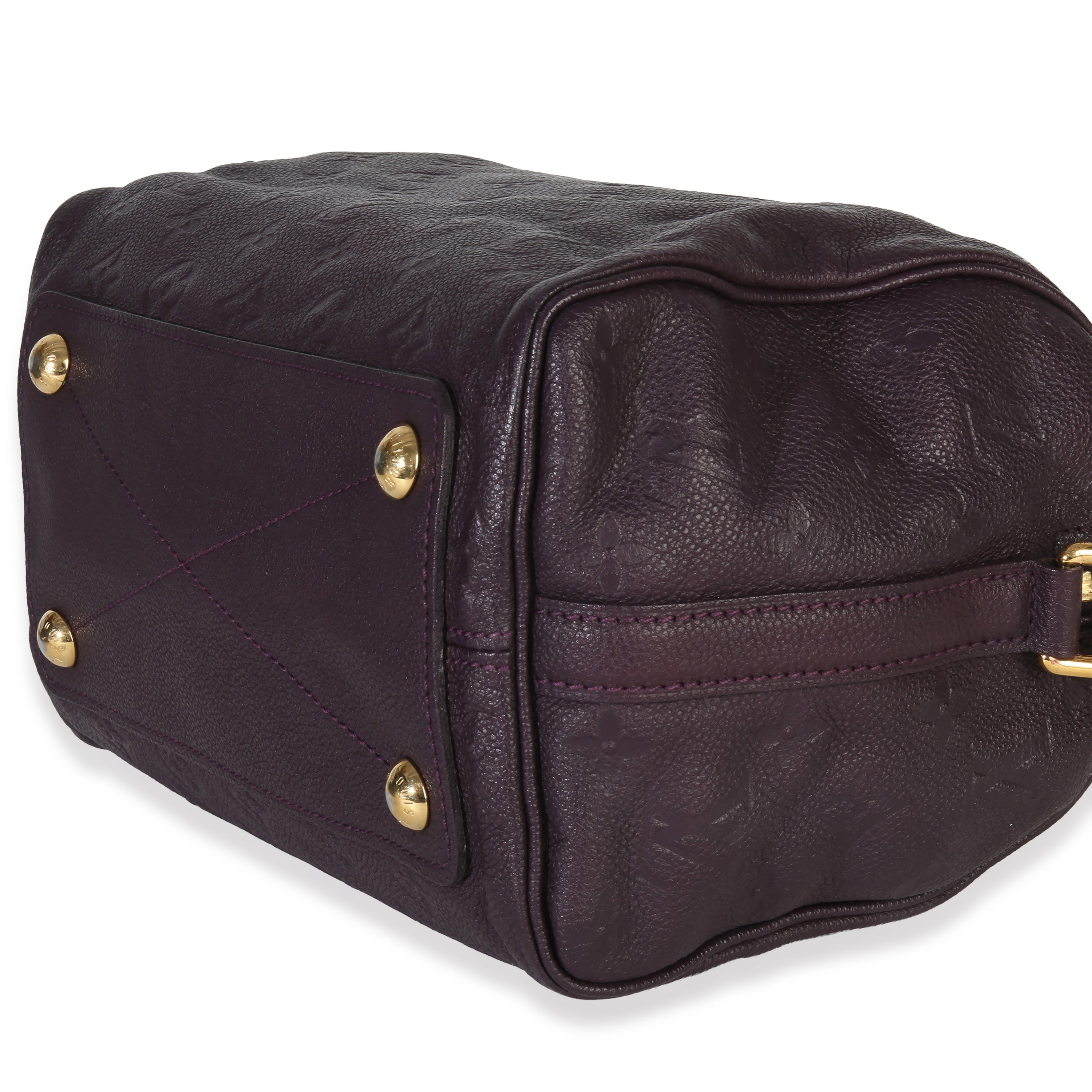 Louis Vuitton Purple Monogram Empreinte Speedy Bandolieure 25