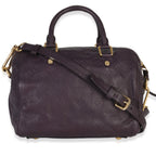 Louis Vuitton Purple Monogram Empreinte Speedy Bandolieure 25