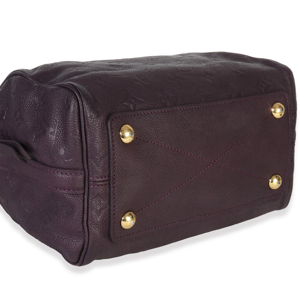 Louis Vuitton Purple Monogram Empreinte Speedy Bandolieure 25