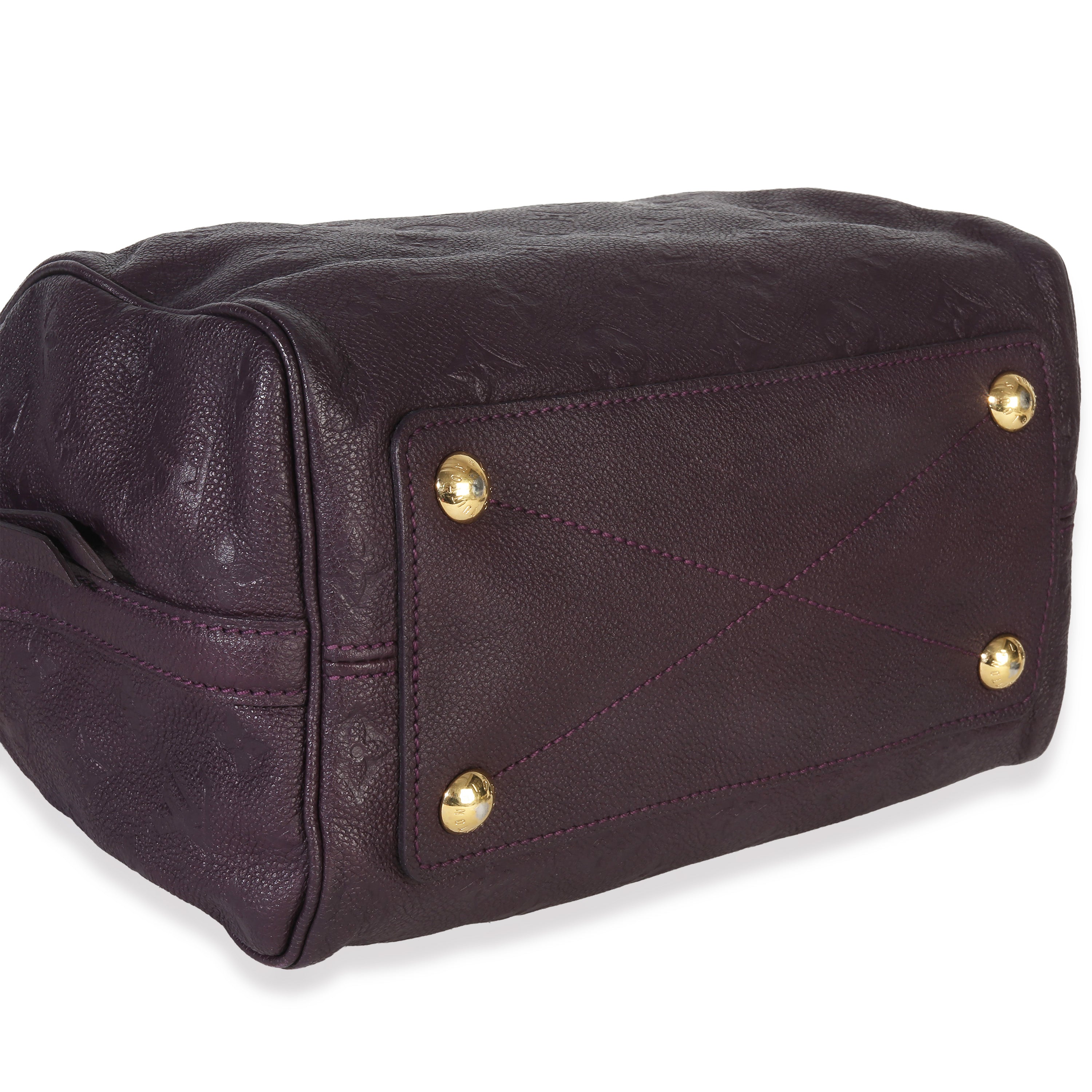 Louis Vuitton Purple Monogram Empreinte Speedy Bandolieure 25